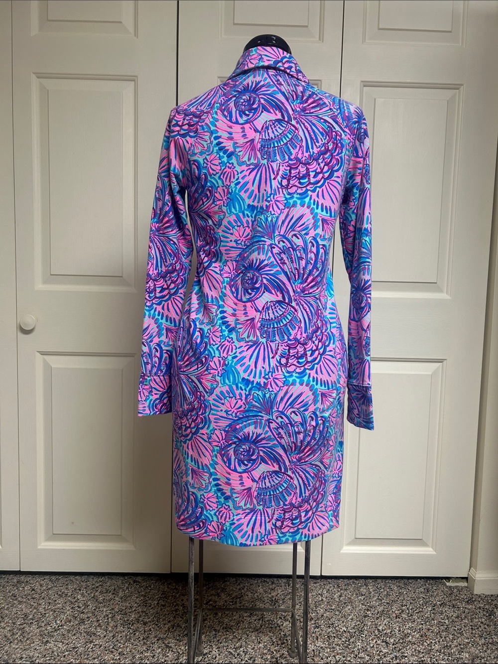 Lilly Pulitzer Ports Dress -Turquoise Oasis Shelleidoscope - Size XS - Picture 5 of 9